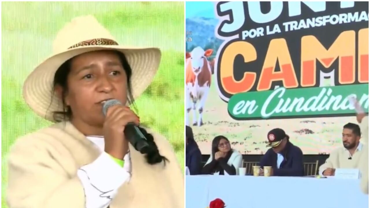 Representante de campesinos en evento del presidente Gustavo Petro