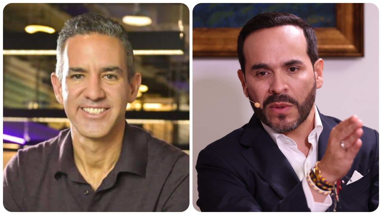 El empresario David Vélez y el presidente de Colombia, Abelardo De La Espriella.
