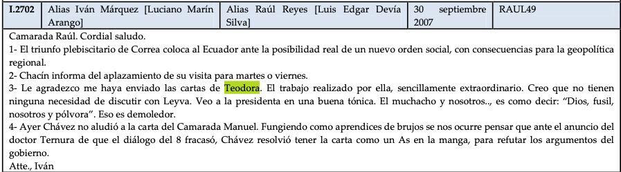 Correo teodora