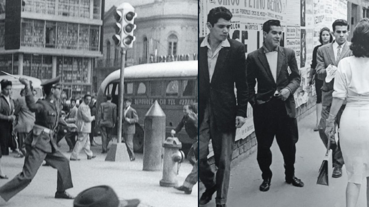 NEREO LÓPEZ
Retrató al país desde su cotidianidad: mujeres esbeltas caminando por las calles de la capital (1957) o las manifestaciones de descontento popular en el inicio del Frente
Nacional (1960). Fotos tomadas del libro ‘Nereo Saber ver’, editorial Maremágnum.