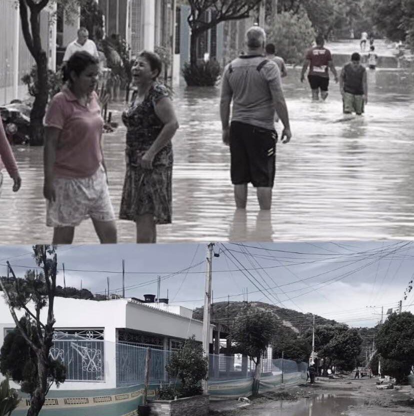 Así era en la temporada de lluvias.