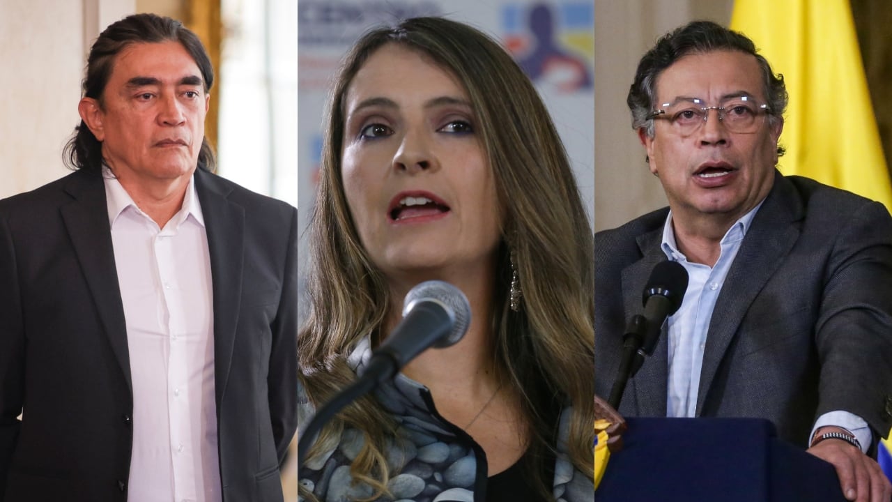 Gustavo Bolívar, Paloma Valencia y Gustavo Petro.
