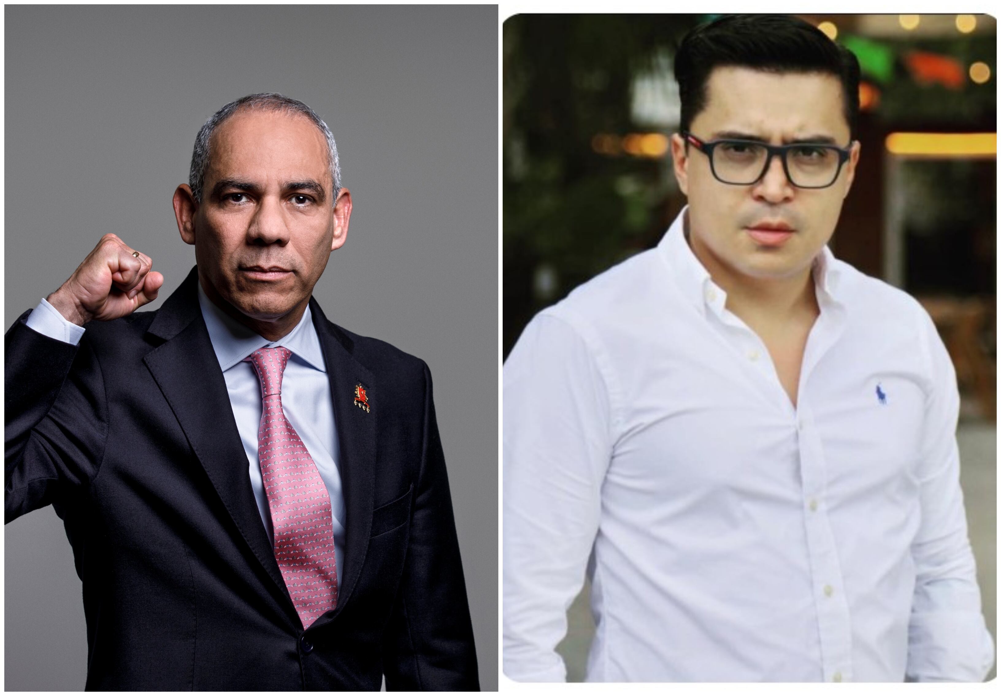 General (r) Eduardo Zapateiro y Beto Coral.