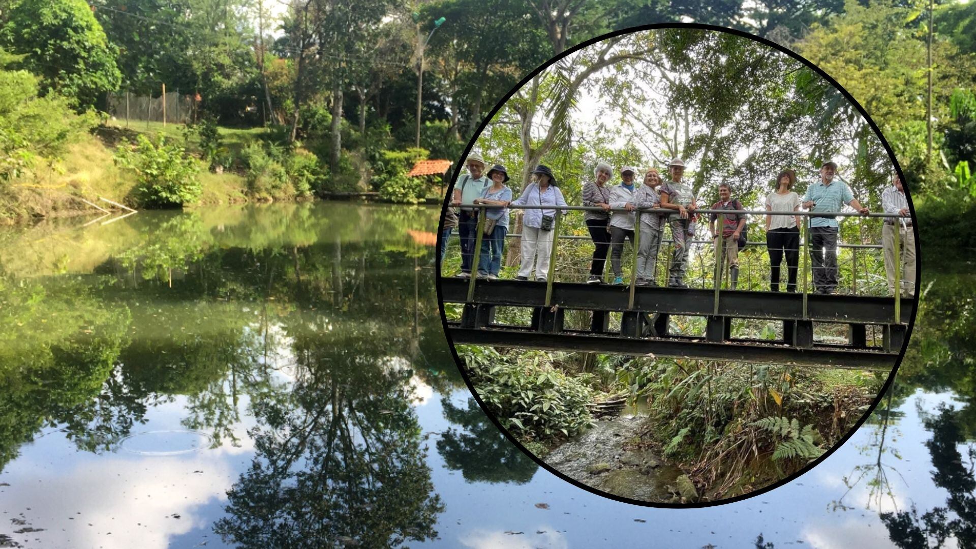 Este espacio cuenta con una quebrada que es alimentada por el río Pance, además de tener dos espejos de agua.