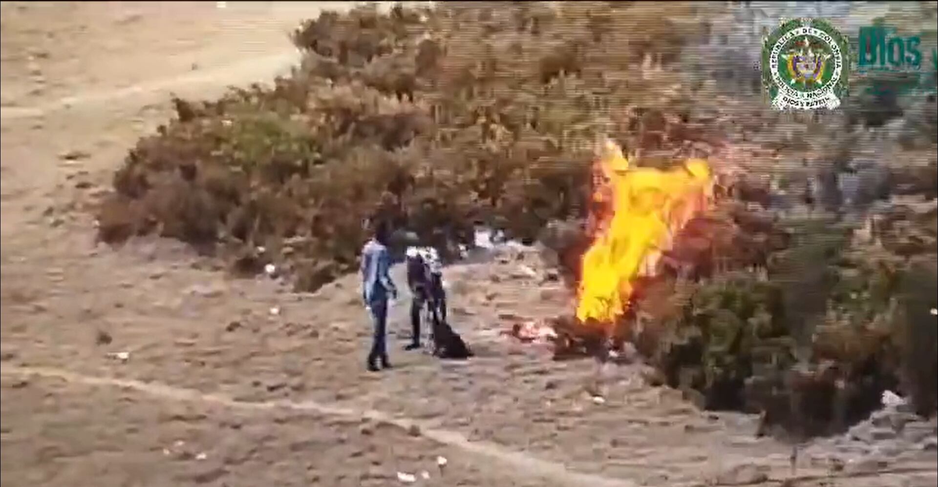 Los hombres serán judicializados por provocar el incendio.