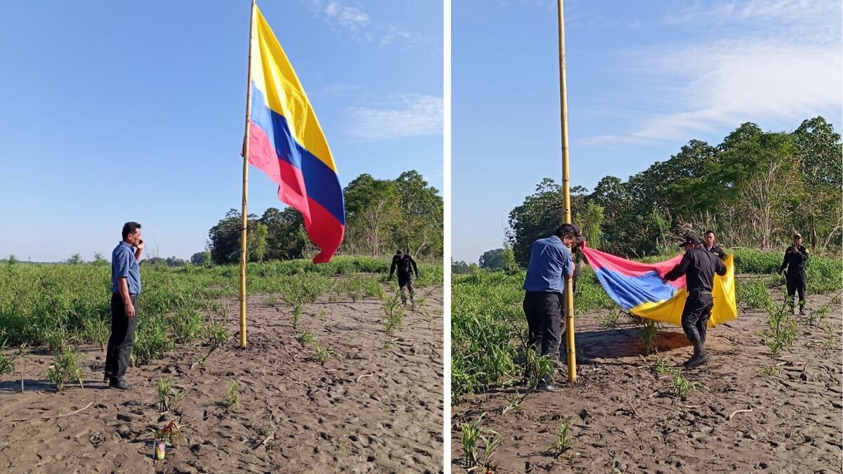 La colocación de la bandera desató todo tipo de tensiones.