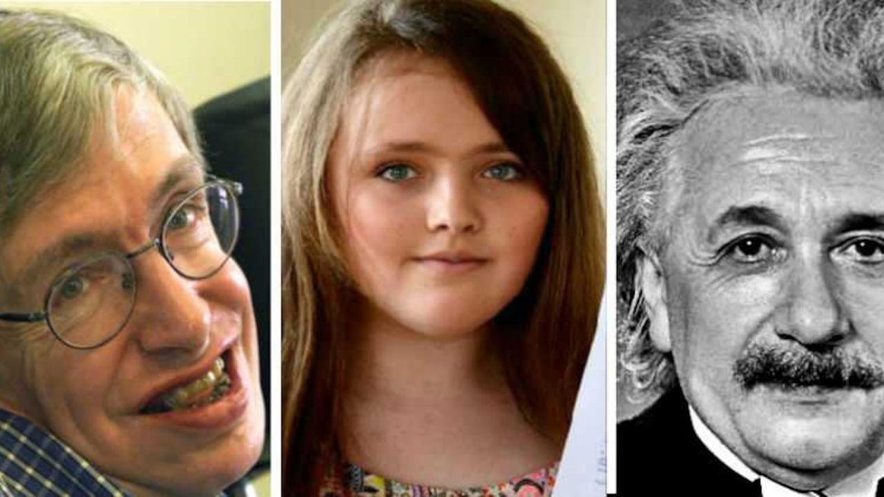 Nicole Barr dos puntos más que Albert Einstein y Stephen Hawking.