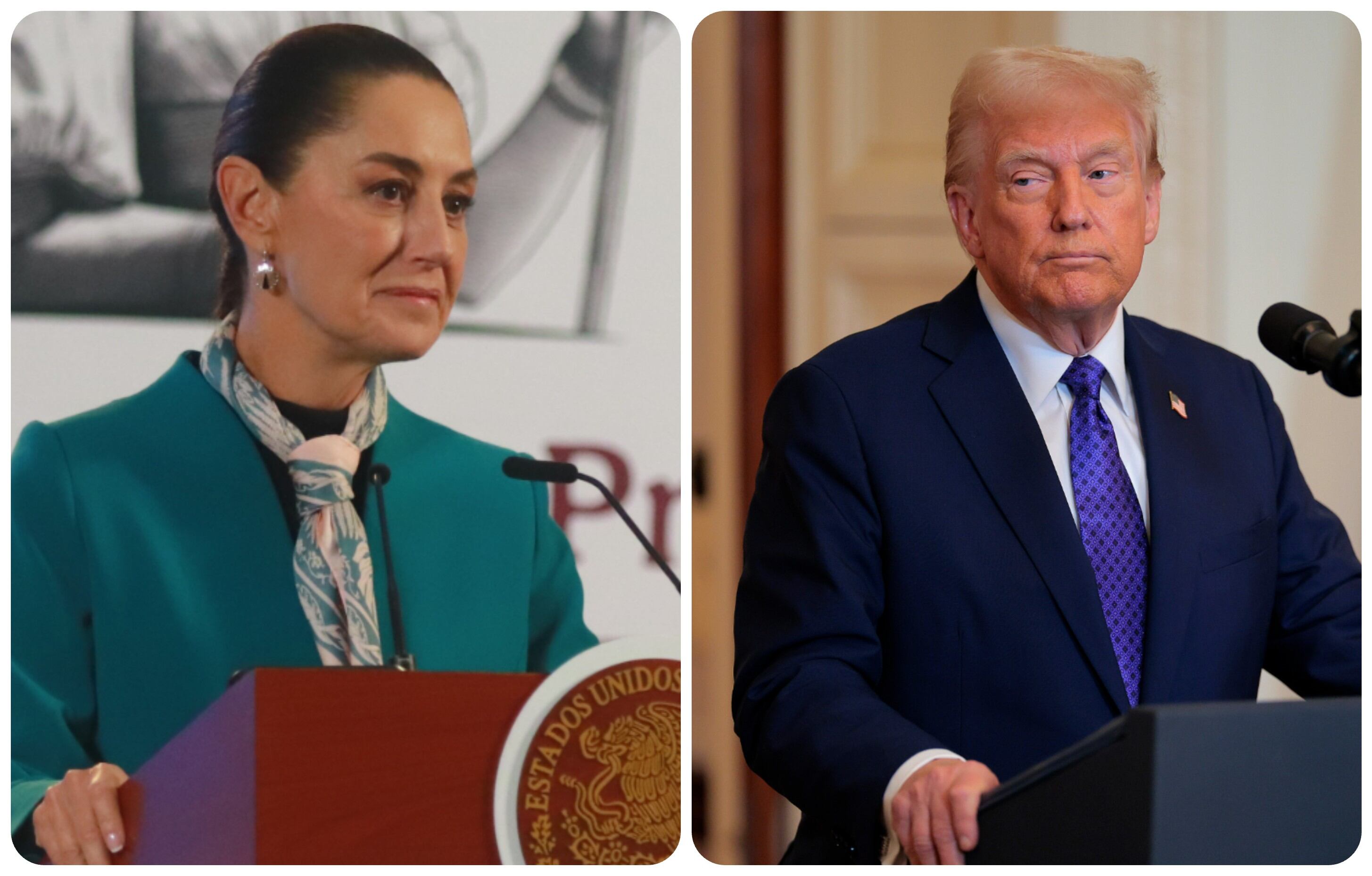 Claudia Sheinbaum y Donald Trump