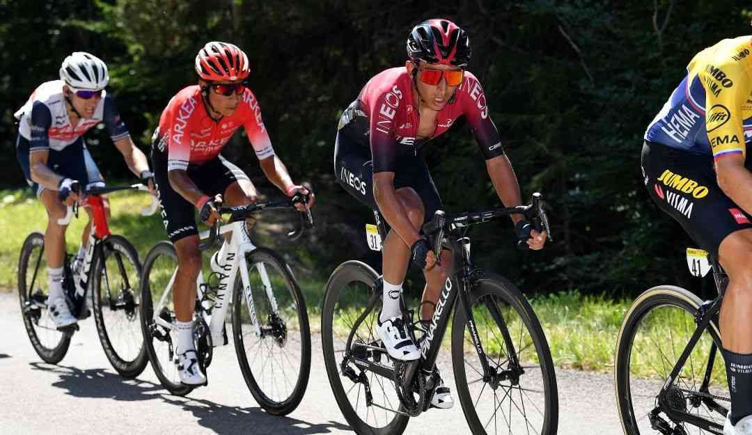 Egan y Nairo durante el Tour de Francia 2019.