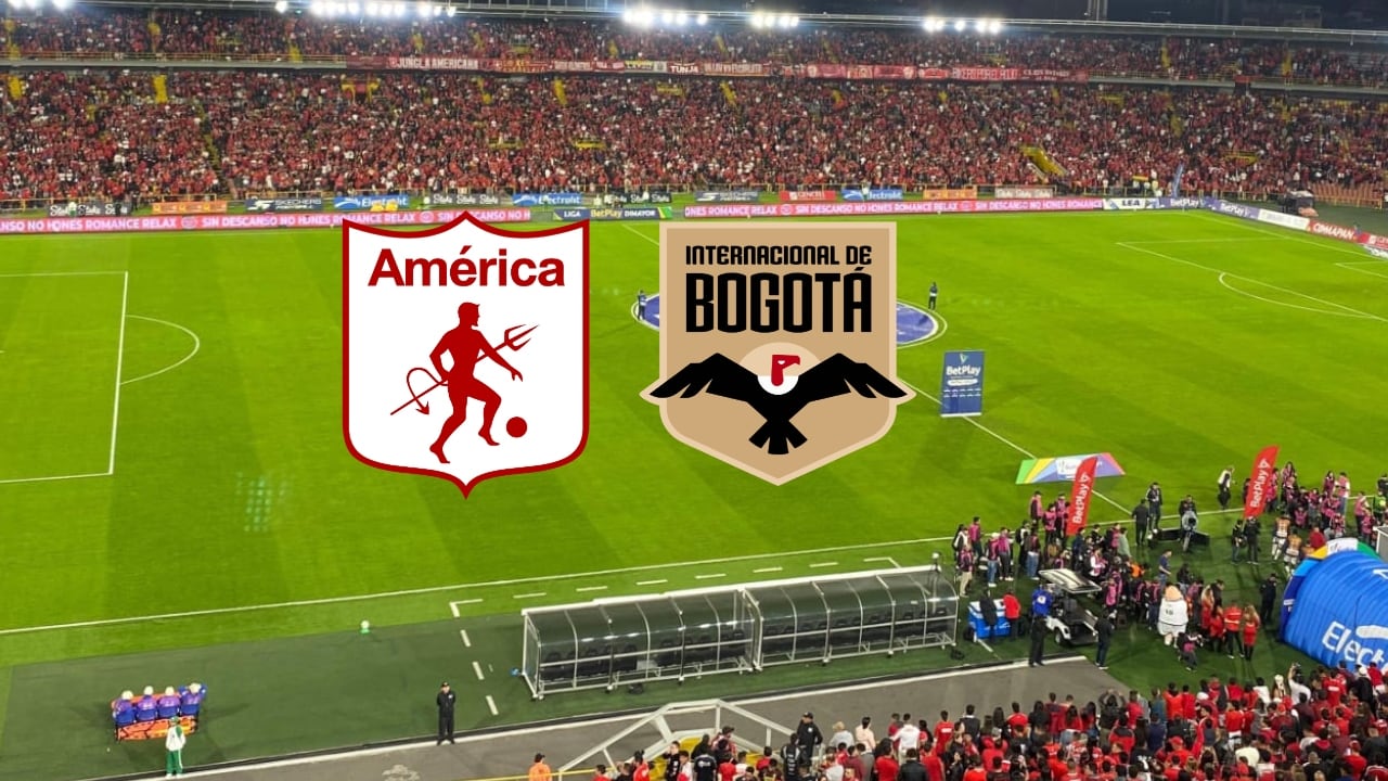 América de Cali y su hinchada en Bogotá