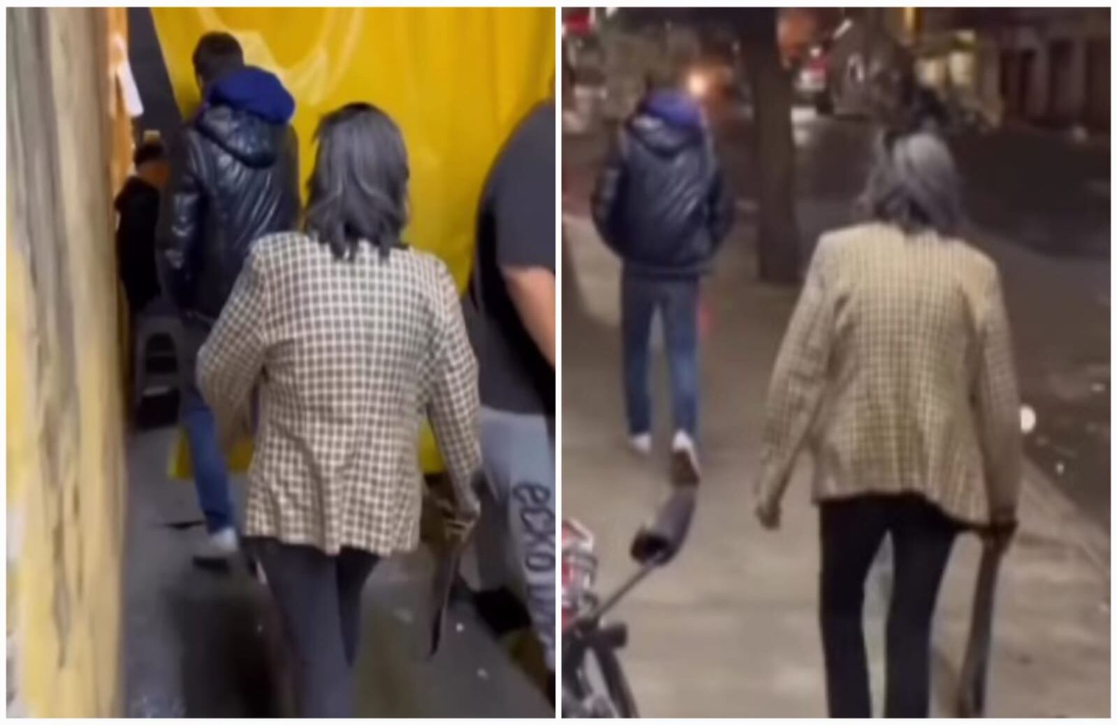 Reacciones encontradas generó la forma en que una mujer sacó a su hijo de un bar.