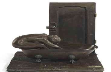 'Baño de Ana María' de Darío Morales. Esculpida en 1982. Vendida en 22.500 dólares.