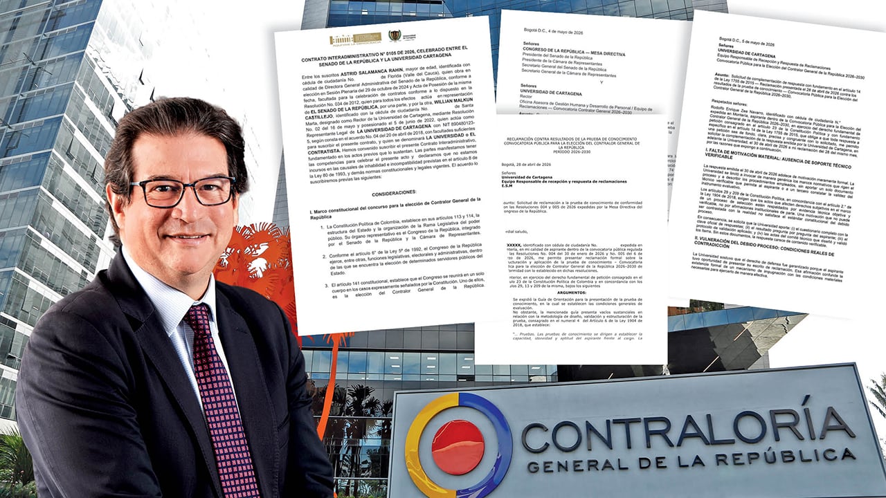 Son varios los cuestionamientos por el proceso de contratación y realización del examen para la elección del contralor general de la República. El exministro Rodolfo Zea es uno de los aspirantes.