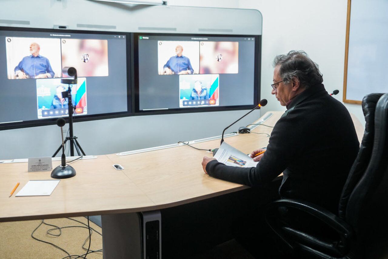 Videollamada gobiernos de Colombia, Brasil y México