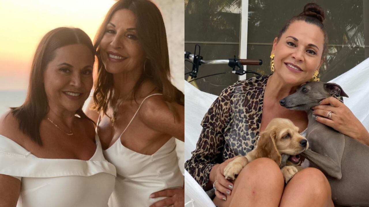 Patricia Grisales y su hermana Amparo Grisales