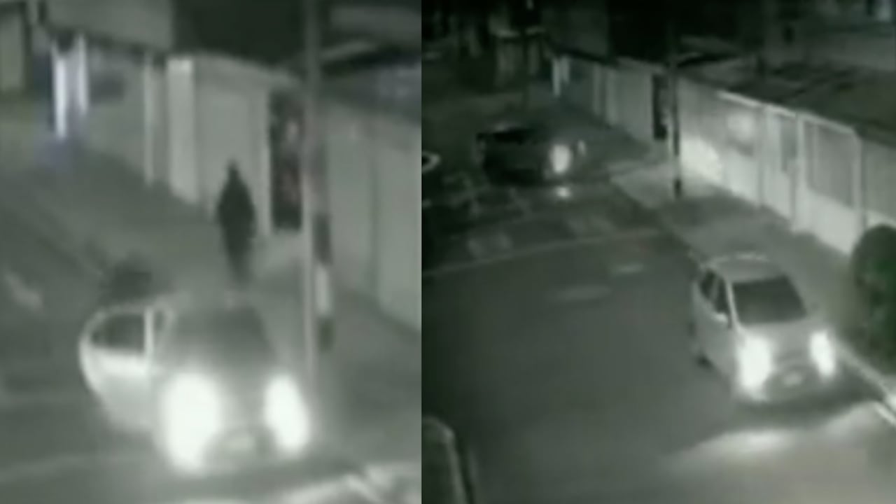 Momento del robo en Puente Aranda