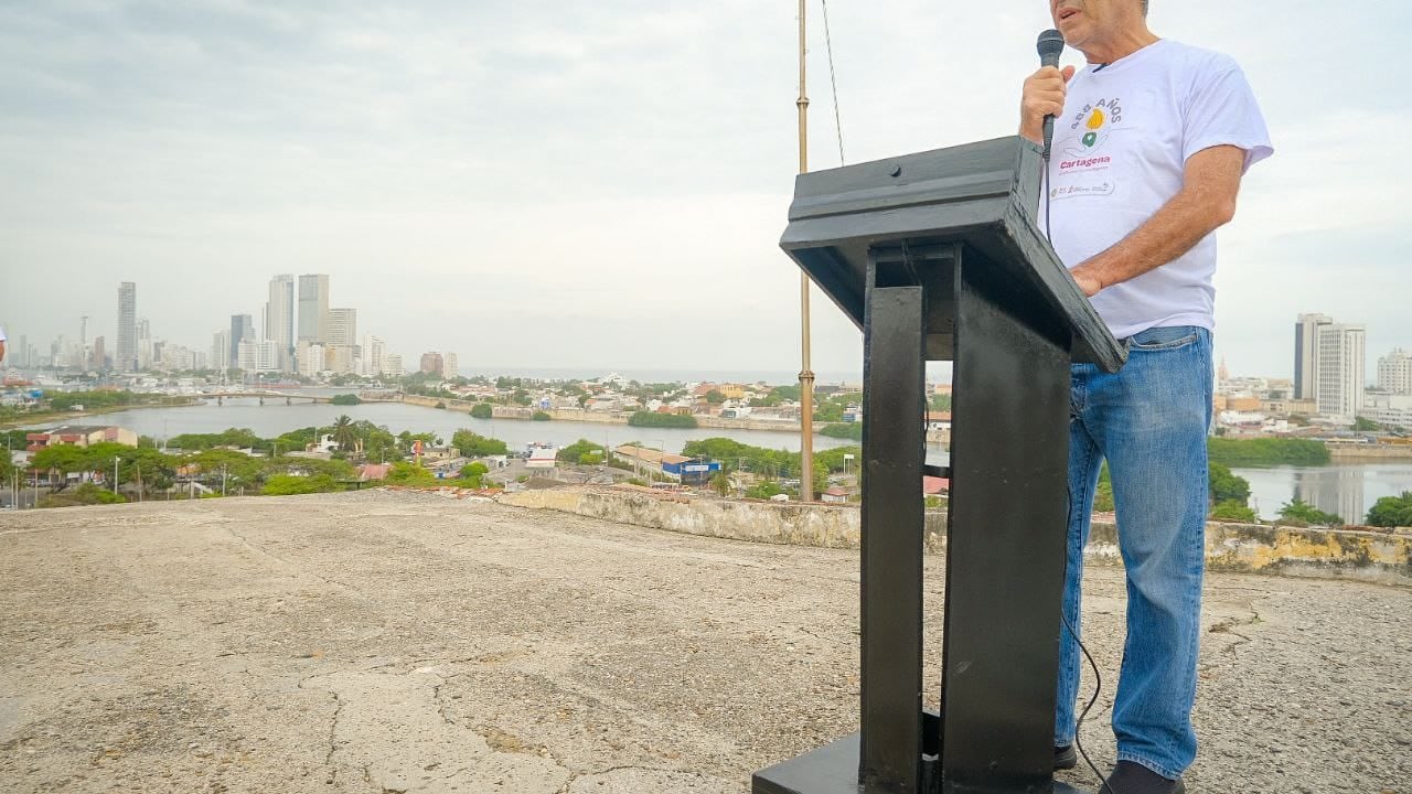 El alcalde Dau durante su intervención ene el evento.
