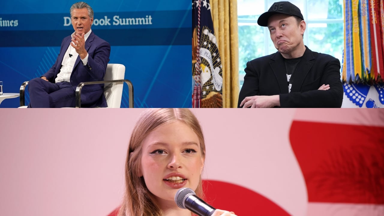 El gobernador de California atacó a Elon Musk.