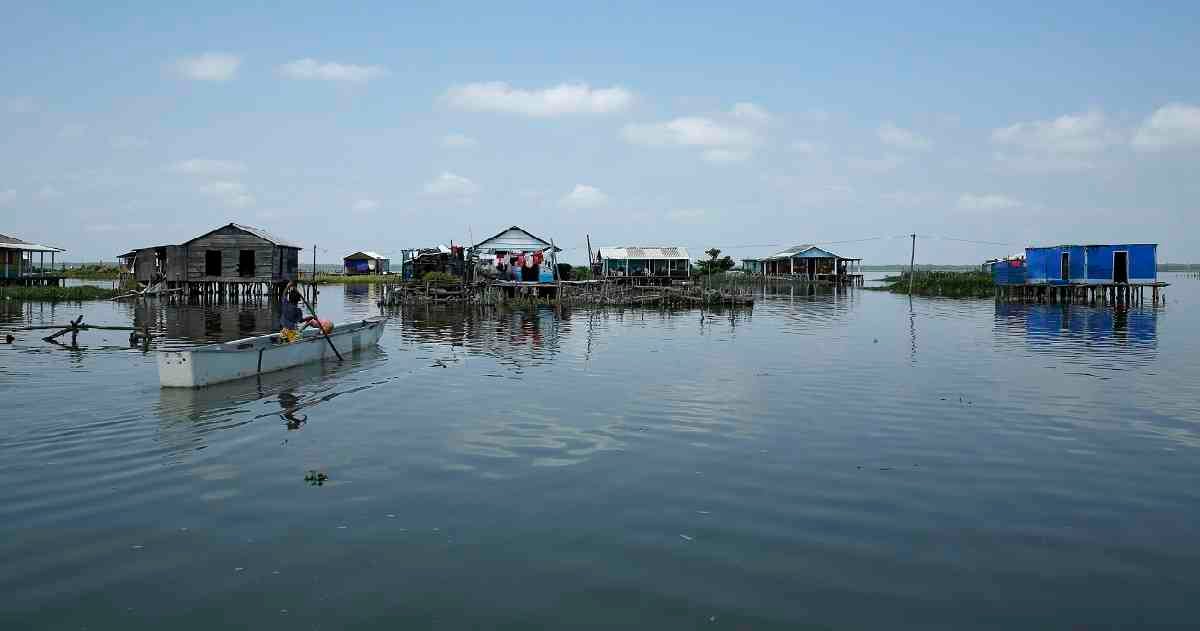 Nueva Venecia, es uno de los pueblos palafitos que están en la Ciénaga Grande de Santa Marta. Foto: Guillermo Torres