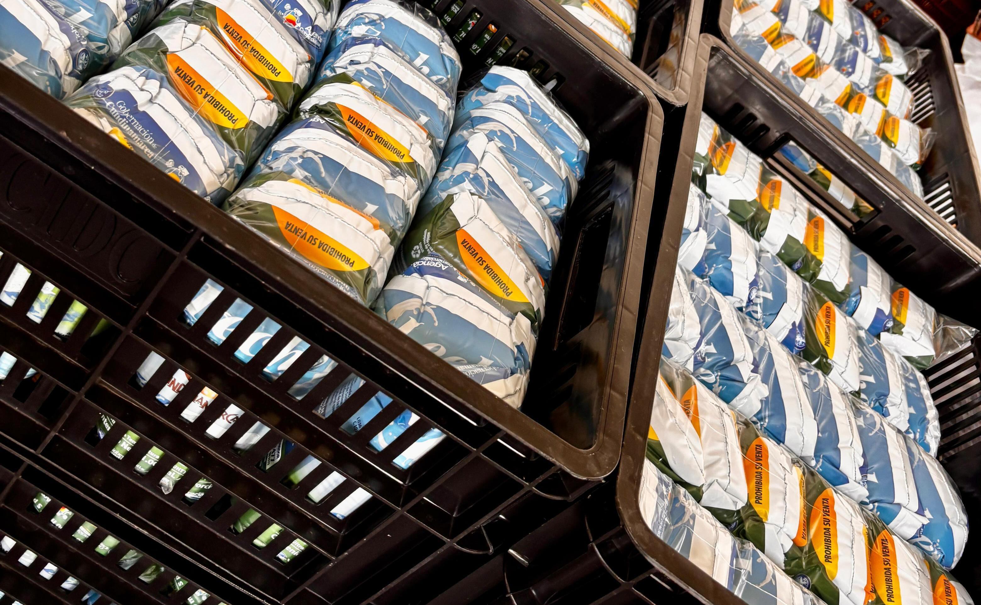 Se comercializarán 21.000 litros de leche UHT.