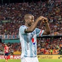 El delantero anotó el único tanto de su equipo en la ida de Copa Sudamericana.