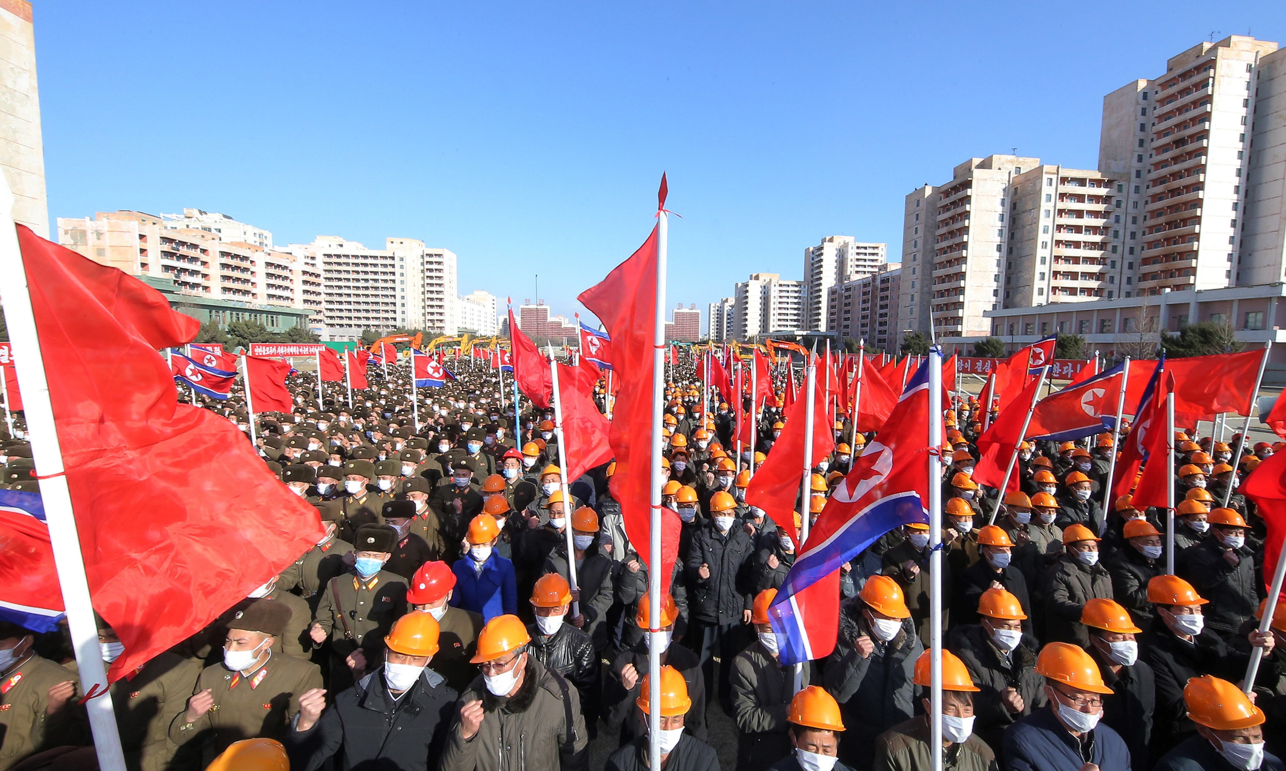 Manifestación en Corea del Norte (Photo by API/Gamma-Rapho via Getty Images)