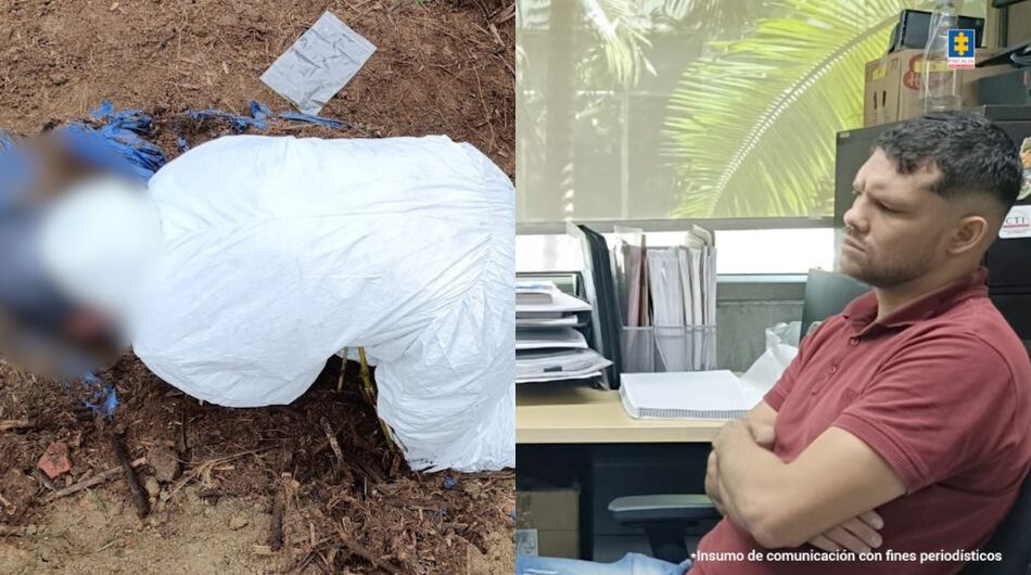 Hombre señalado de enterrar a su novia en el corregimiento San Antonio de Prado de Medellín.