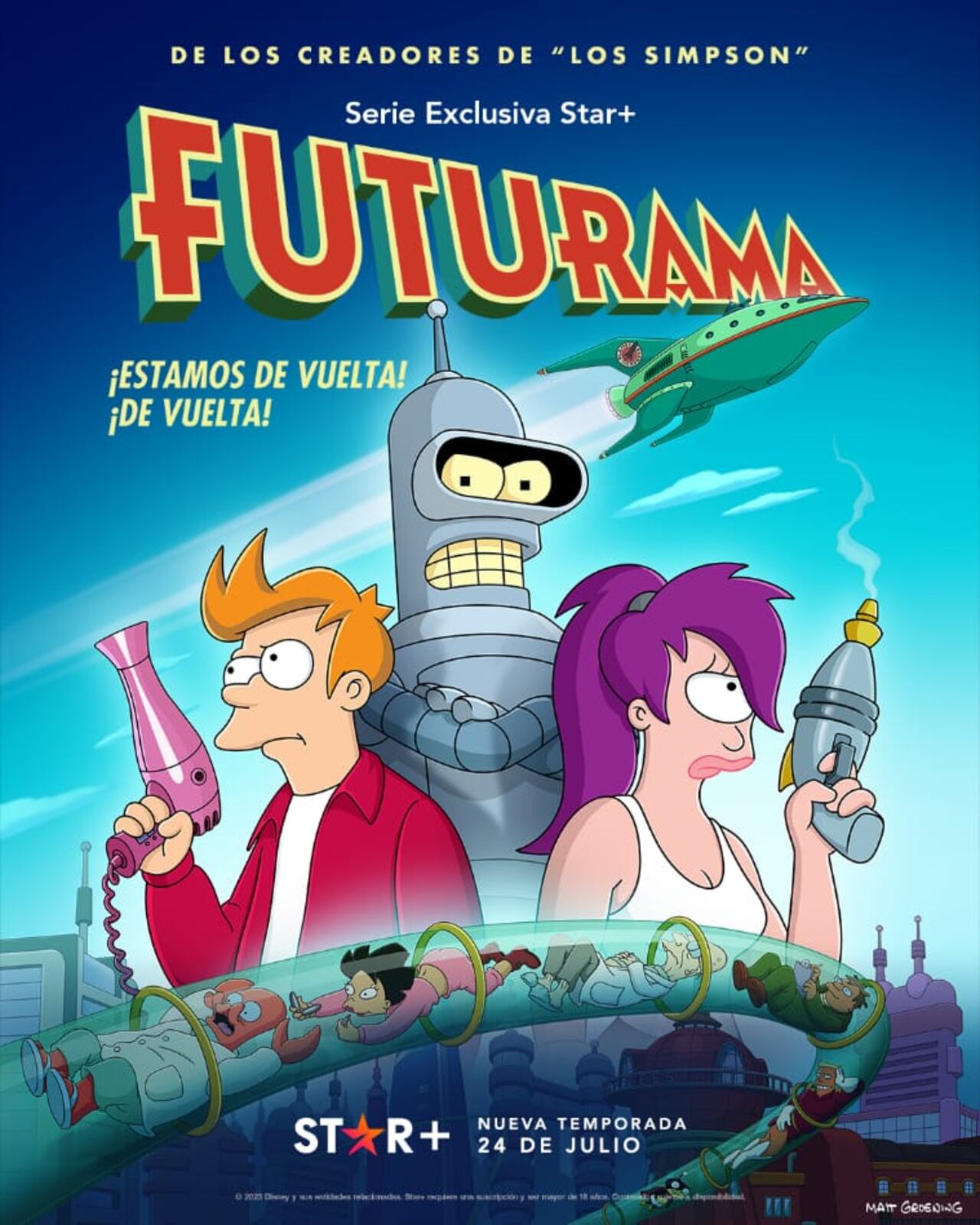 Póster oficial de Futurama