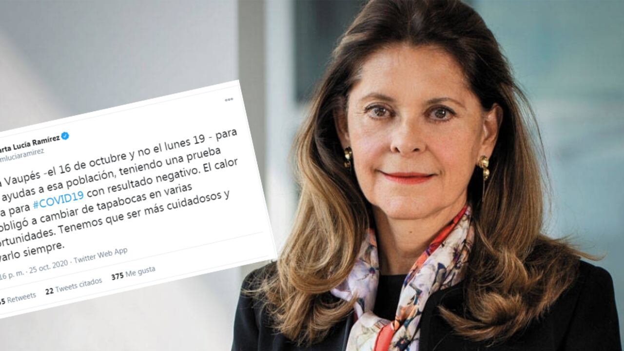 Respuesta vicepresidenta por fotos