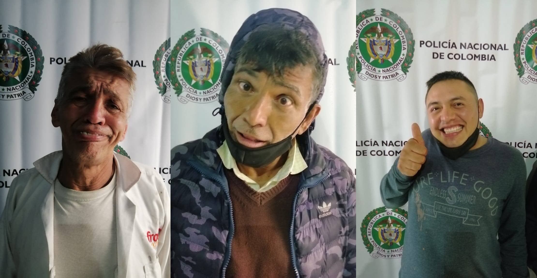 Otros criminales en Bucaramanga se burlan. Foto: Fotograma de videos de la Policía Nacional.