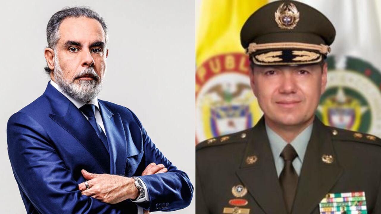 Armando Benedetti y el general Edwin Urrego.