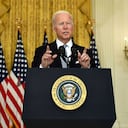 Joe Biden hablando sobre Afganistán