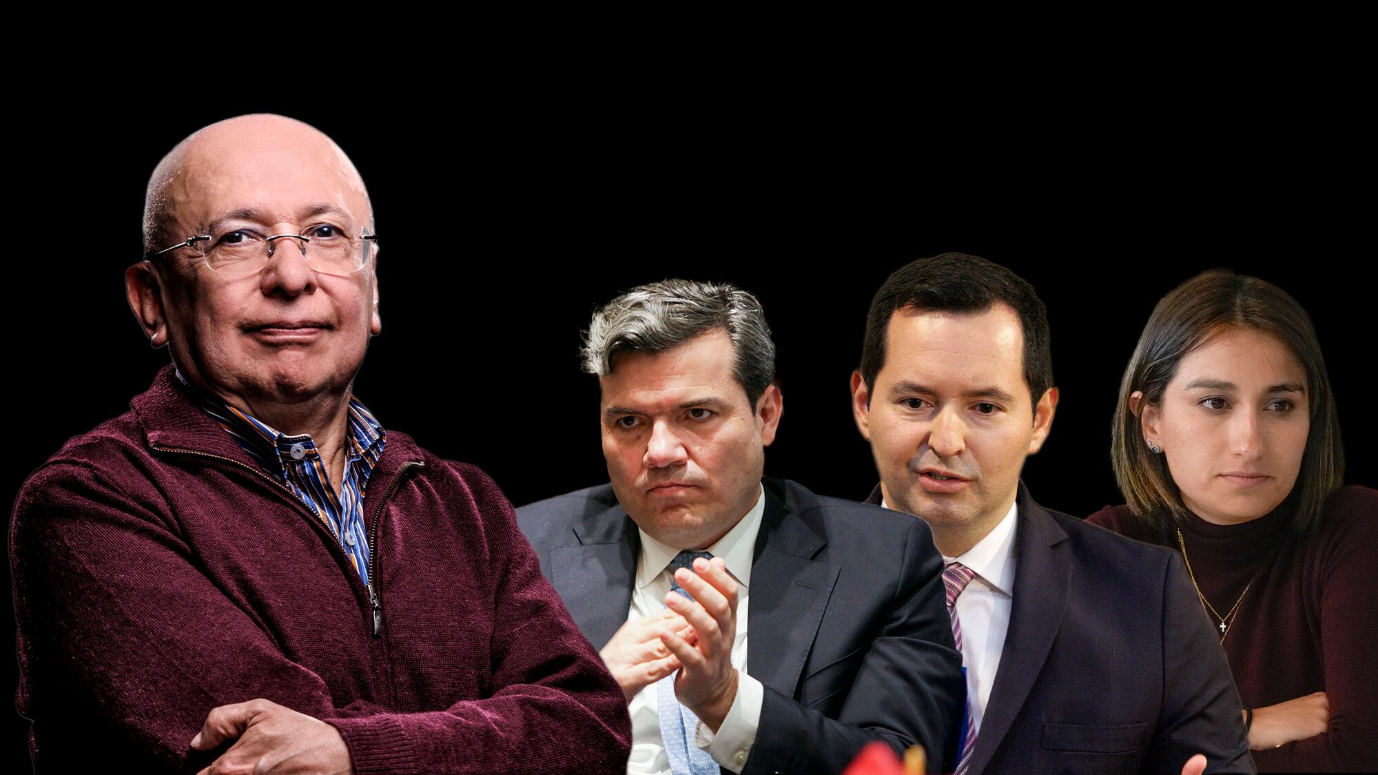 Eduardo Montealegre, Mauricio Pava, Jorge Fernando Perdomo y Laura Sarabia