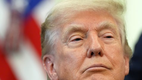 El presidente de Estados Unidos, Donald Trump, en un evento donde firmó una proclamación sobre la industria pesquera.
