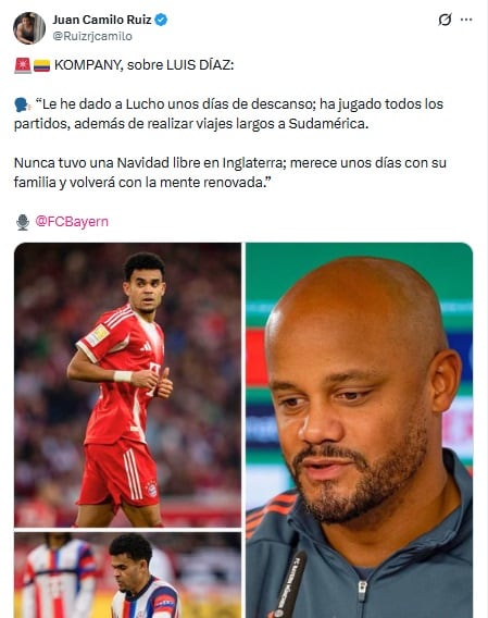 Pantallazo X: @Ruizrjcamilo