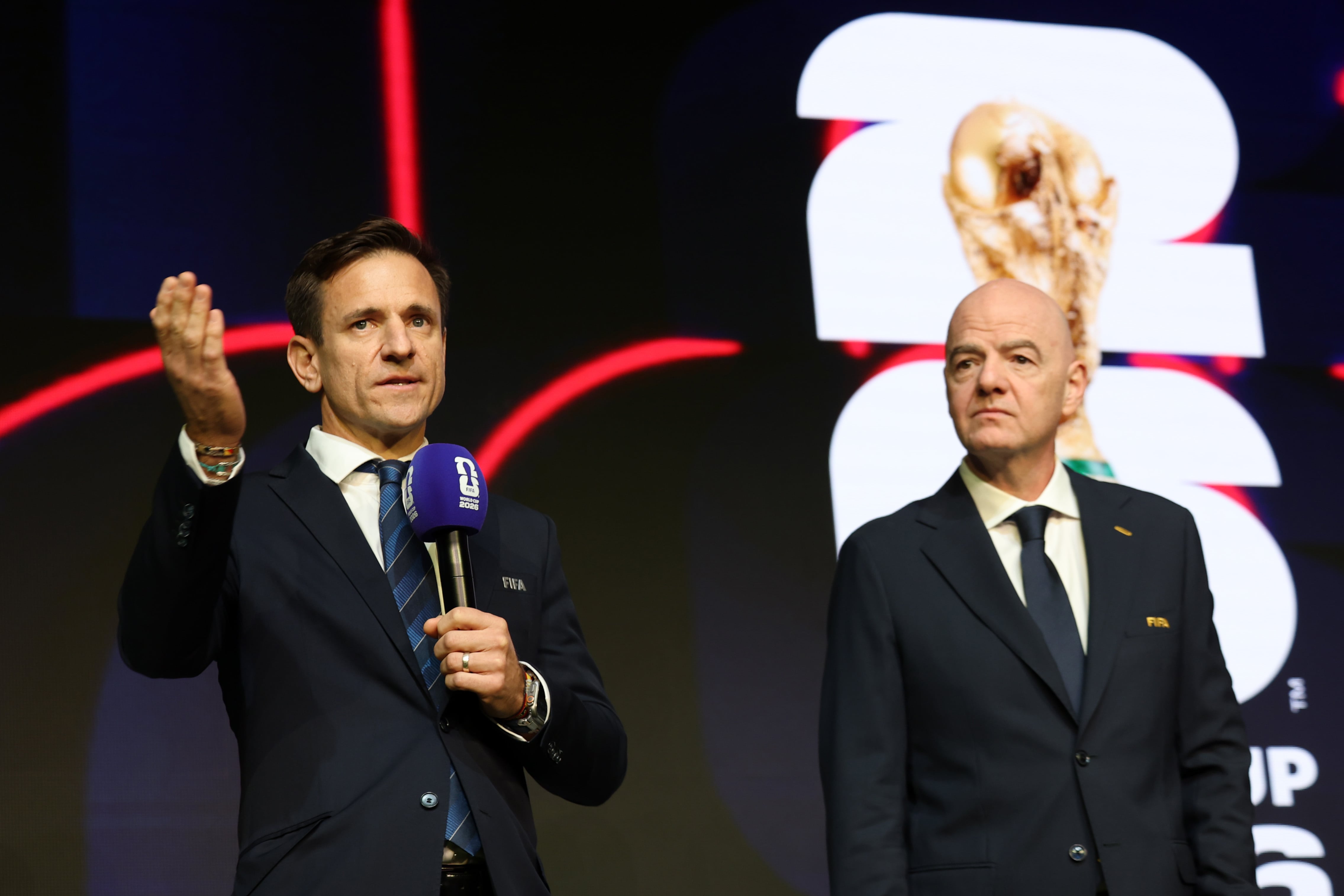 Gianni Infantino, presidente de Fifa, durante un evento de la próxima Copa del Mundo