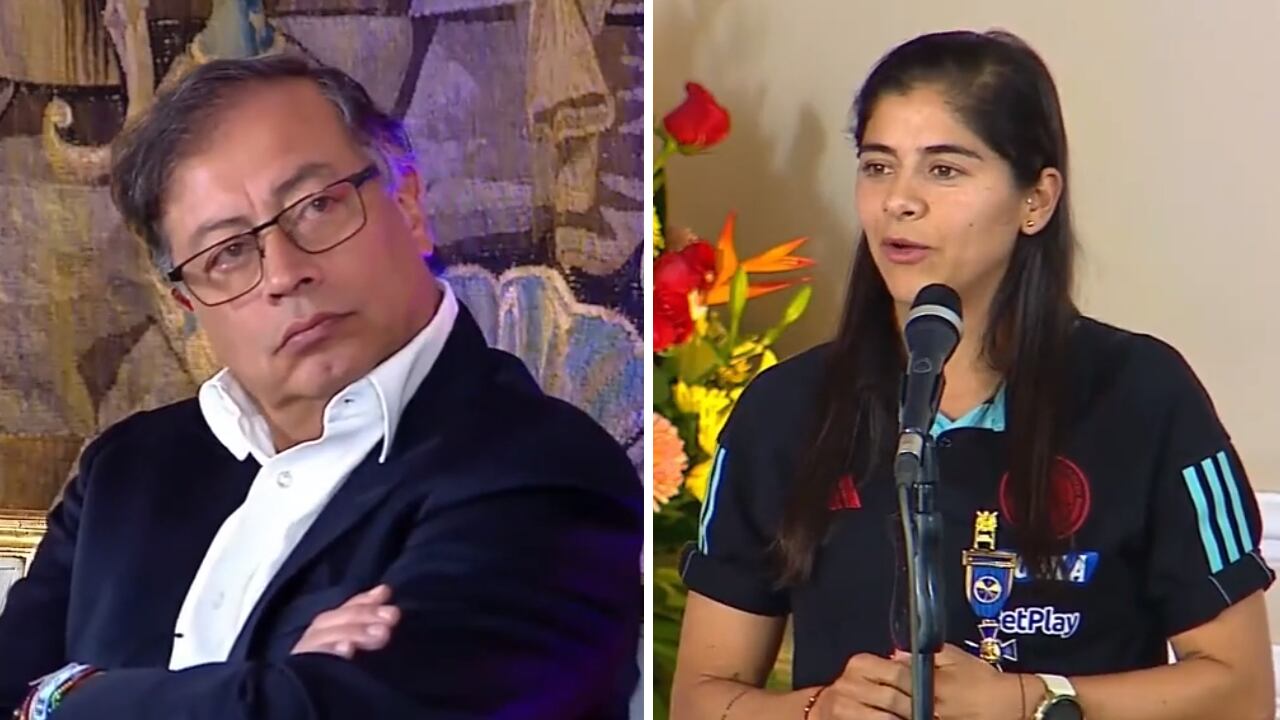 Catalina Usme tomó la vocería por las jugadoras de la Selección Colombia.