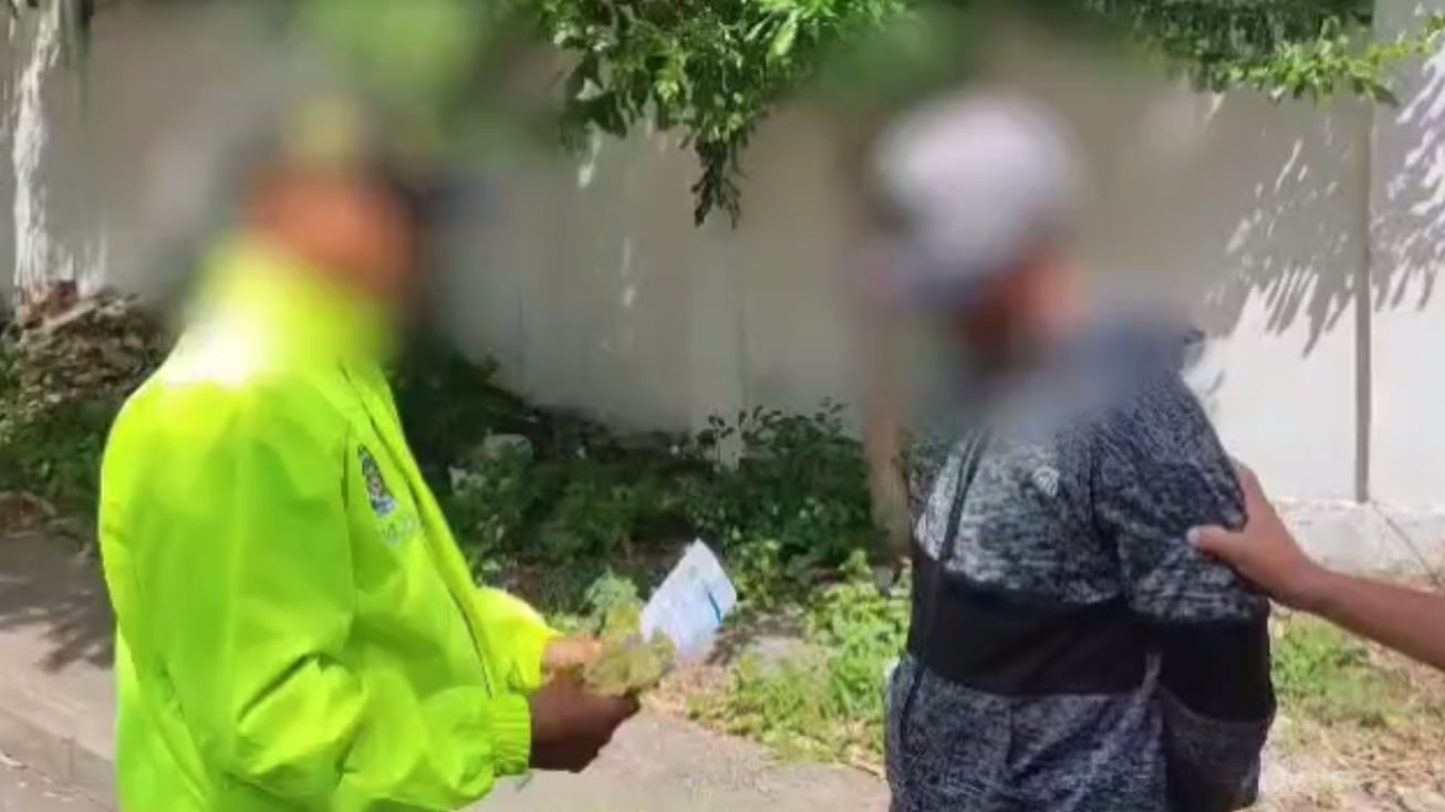 Presunto extorsionista capturado en El Carmen de Bolívar.