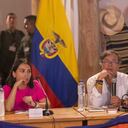 Presidente Gustavo Petro en medio de consejo extraordinario de ministros en La Guajira.