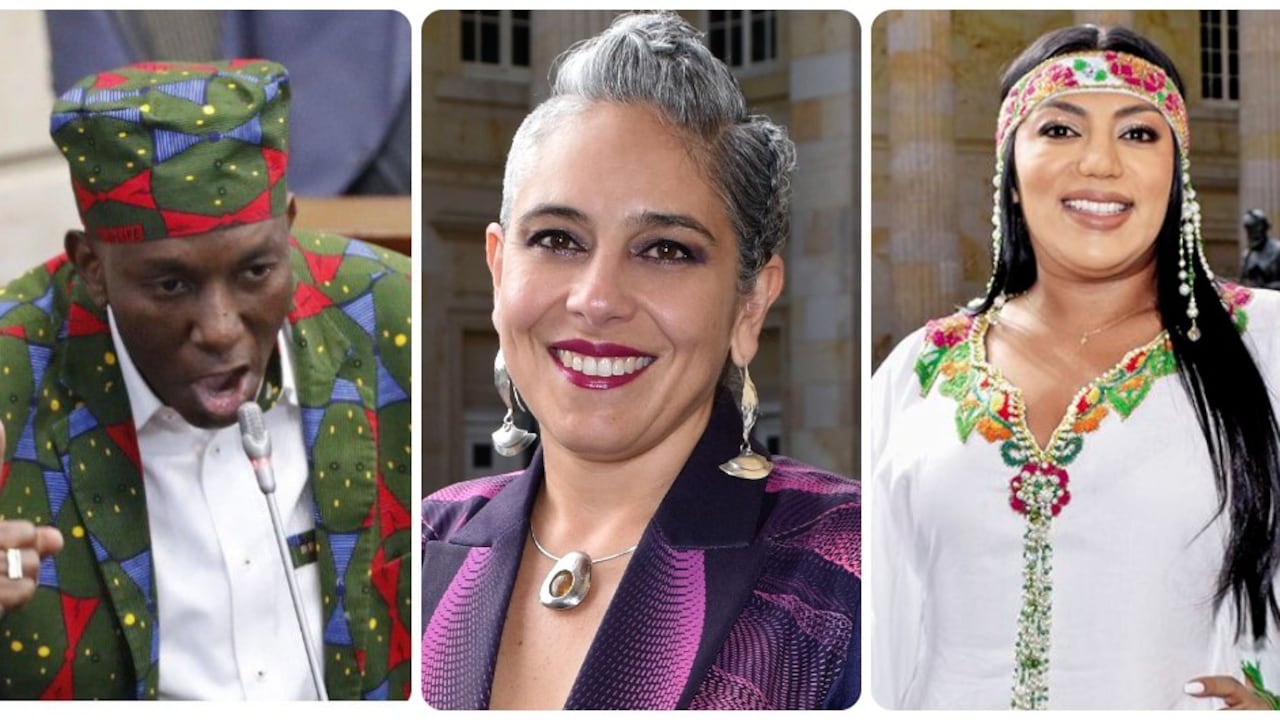 Paulino Riascos, María José Pizarro y Martha Peralta.