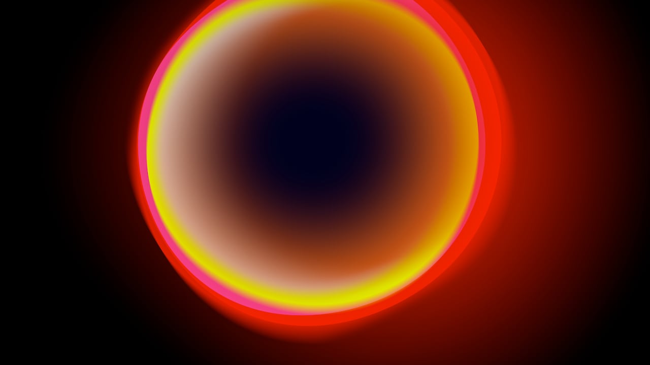 Void, black hole, space, colour refraction