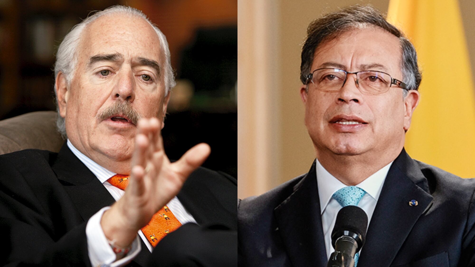 Andrés Pastrana y Gustavo Petro.