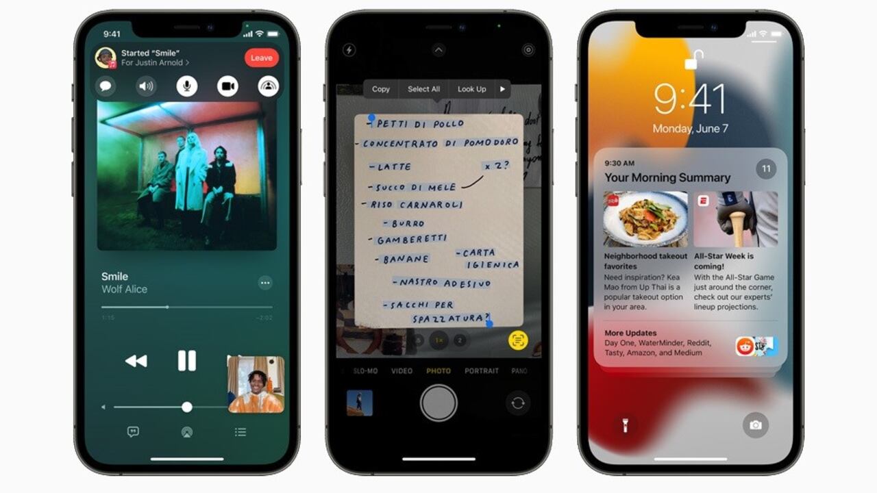 El sistema iOS 15 de Apple.
APPLE
7/6/2021