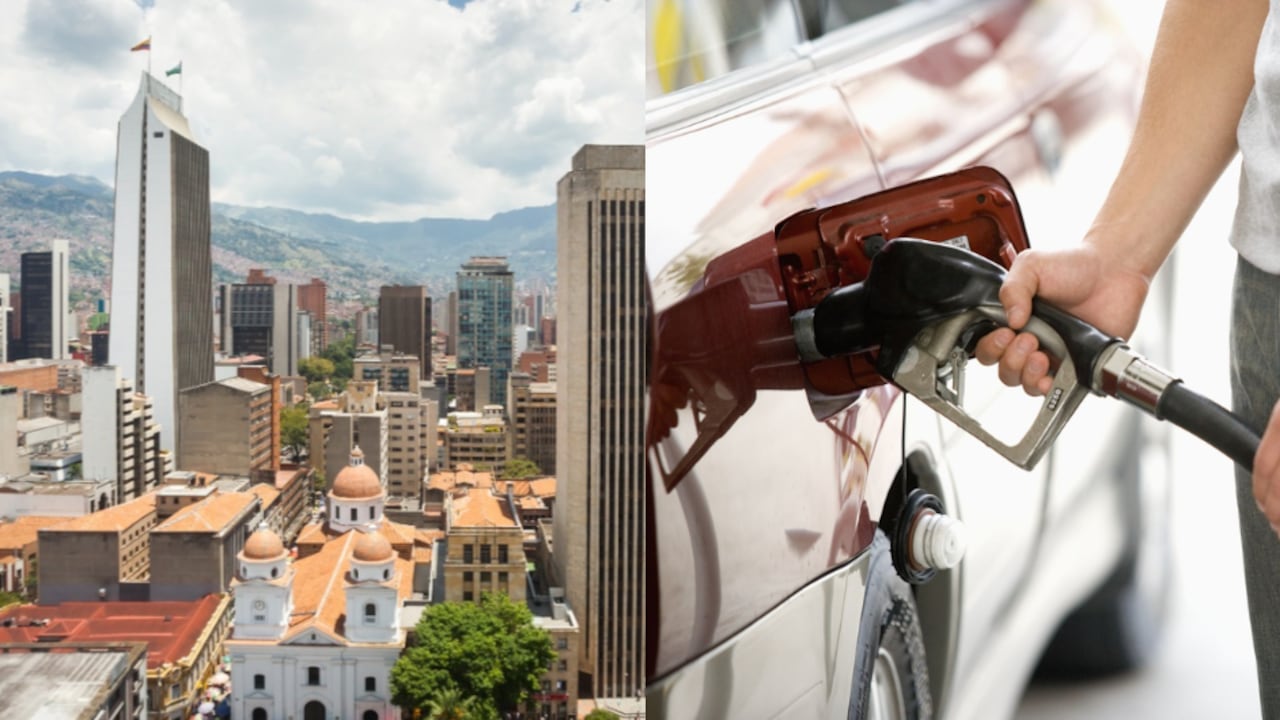 Precio de la gasolina en Medellín.