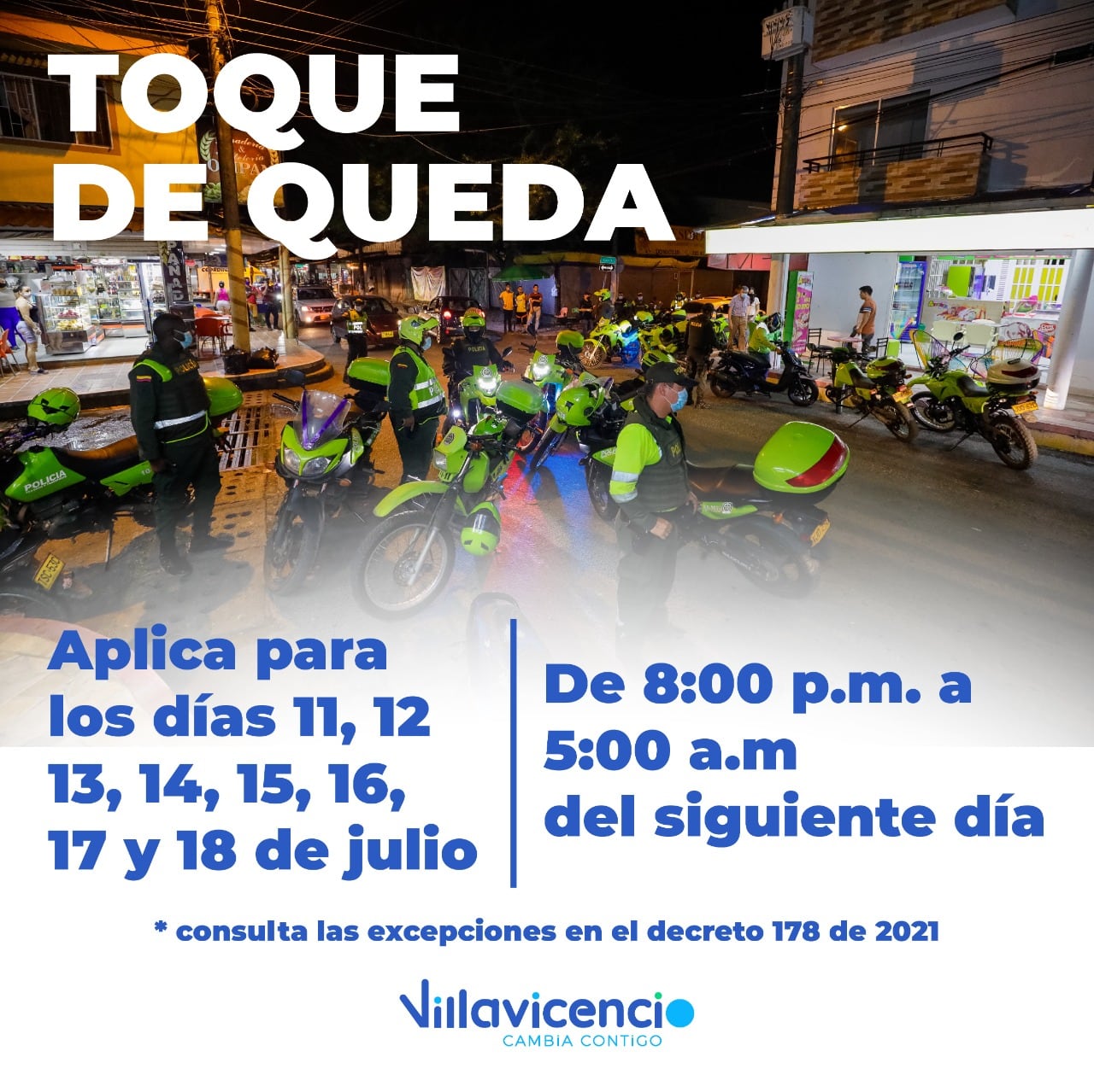 Vuelve el toque de queda a Villaviciencio: consulte horarios y restricciones de la medida