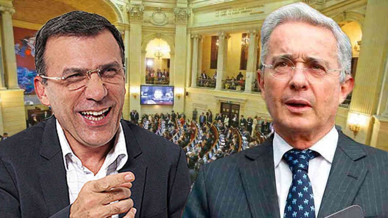 Roy Barreras y Álvaro Uribe