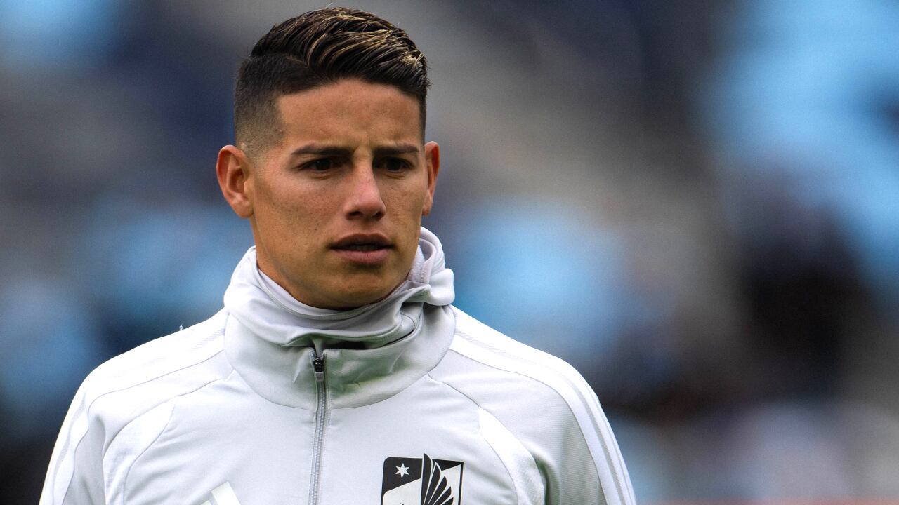 James Rodríguez, volante colombiano de Minnesota United.