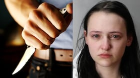 Ella es Kristen Sculley, la mujer acusada de asesinar a puñaladas a un hombre en Massapequa, Long Island.