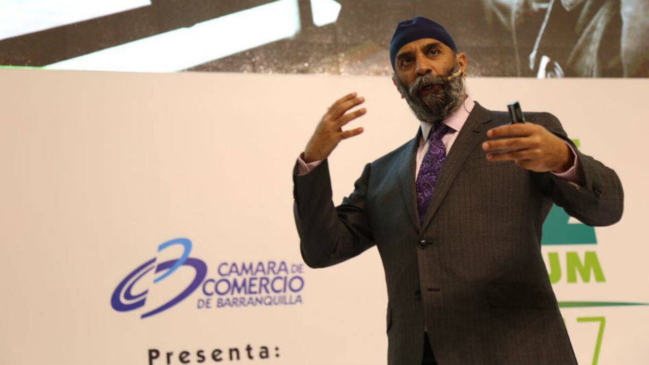 Foto: Mohanbir Sawhney durante el Caribe Biz Forum.