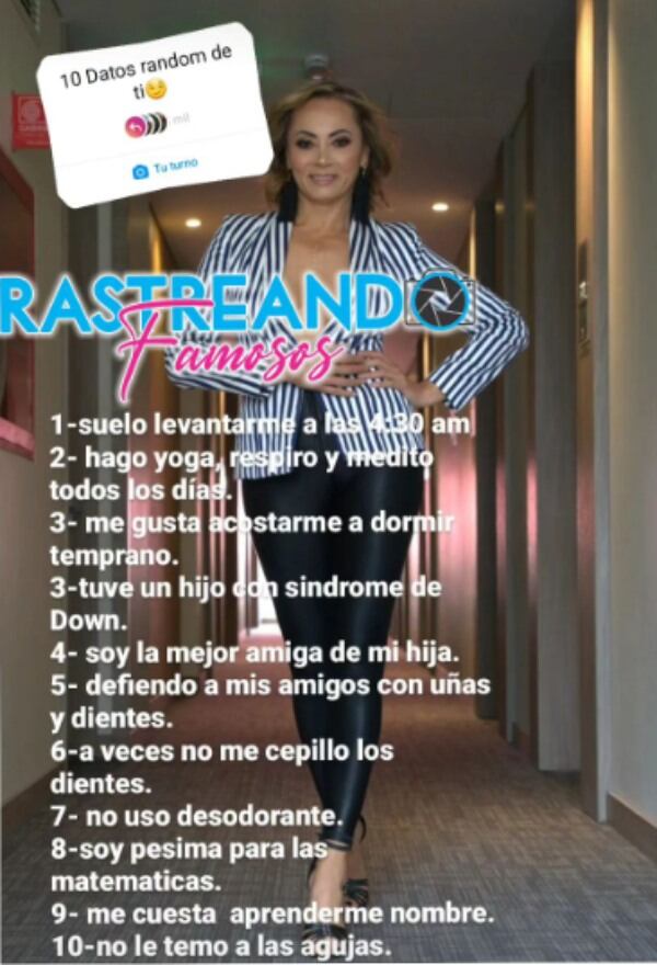 La actriz contó diez cosas random de su vida.